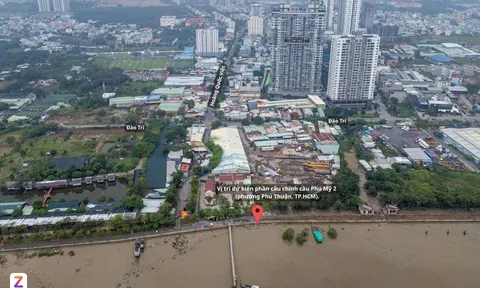 Kiến trúc nút giao vòng xoắn 2 tầng độc đáo của cầu Phú Mỹ 2