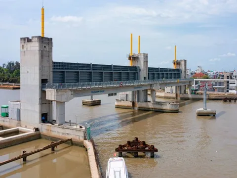 TP. Hồ Chí Minh sẽ vận hành thử nghiệm cống ngăn triều 10.000 tỷ đồng