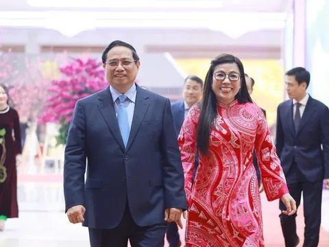 Thủ tướng Phạm Minh Chính chủ trì chiêu đãi Đoàn ngoại giao tại Việt Nam