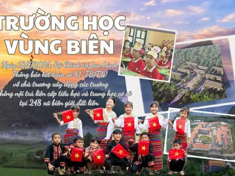 TỔNG THUẬT: Khởi công đồng loạt các trường nội trú liên cấp vùng biên giai đoạn 2