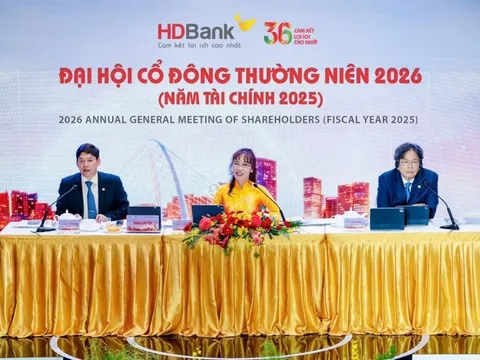 HDBank đặt mục tiêu lợi nhuận trước thuế năm 2026 đạt 30.100 tỷ đồng
