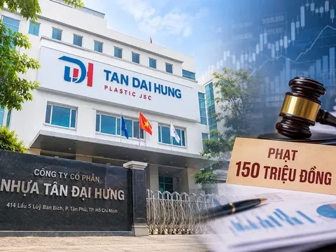 Nhựa Tân Đại Hưng bị phạt 150 triệu đồng vì công bố sai lệch lợi nhuận 4 tỷ đồng